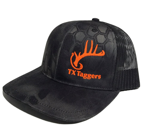 Texas Taggers Black Kryptek Typhon Trucker Hat
