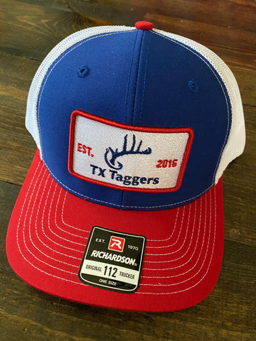 Red, White, and Blue Texas Taggers Hat